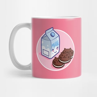 Cute Milk Cookies and Cream Mug